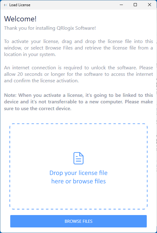 Drag and Drop Activation