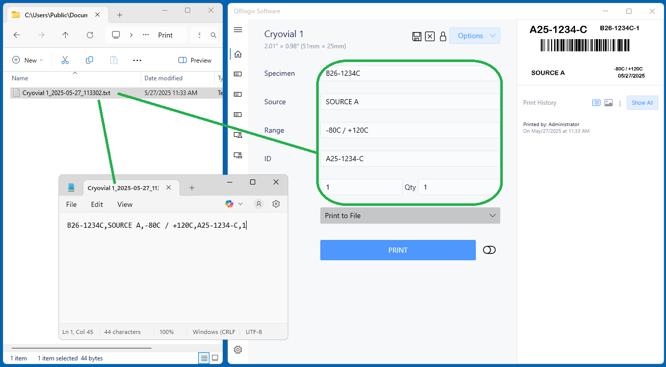 Print to File Process